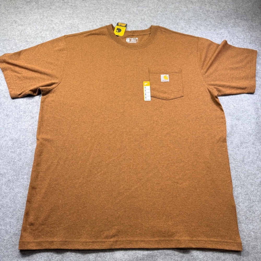 Carhartt Pocket T-Shirt Women XL Tall Orange New Loose Fit Heavyweight K87-M